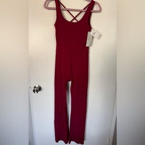 Scoop neck Crisscross back jumpsuit